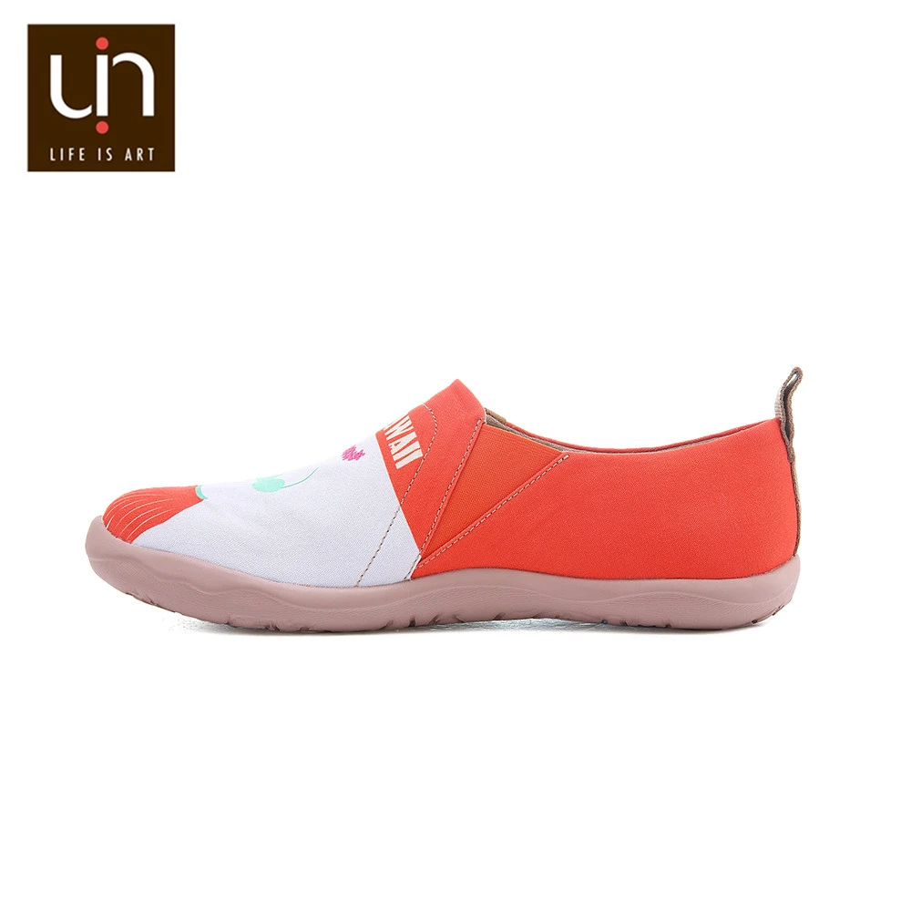 Мужские парусиновые туфли UIN Love jourway легкие дышащие Лоферы без шнуровки на