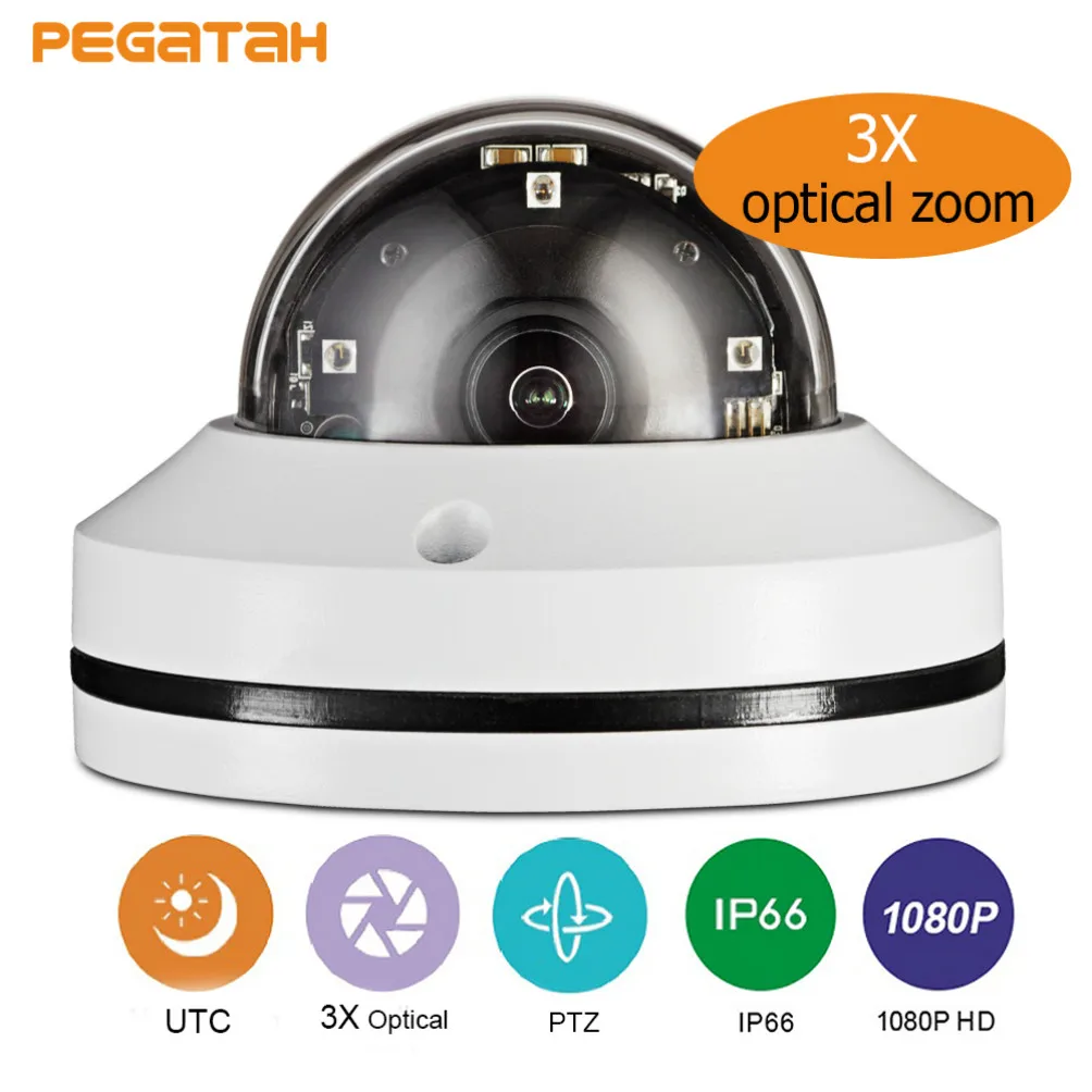1080P 3X 5X зум 4 в 1 купольная камера IR PTZ ночное видение Starlight AHD TVI CVI CVBS оптическая