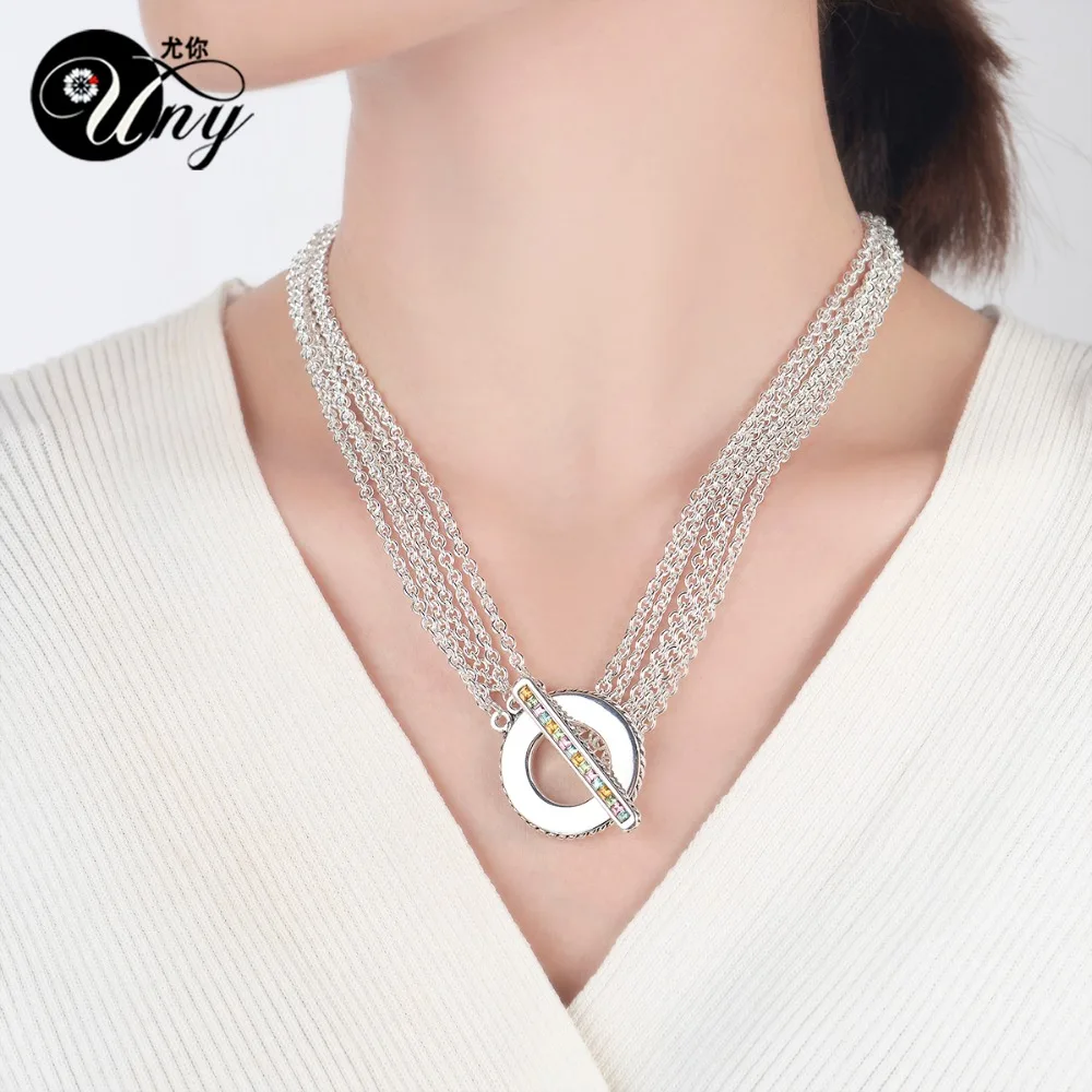 UNY New Style Trendy Elegant Vintage Retro Unique Designer inspired style T Bar Clap Women Short Necklace Free Shipping|designer necklace|necklace