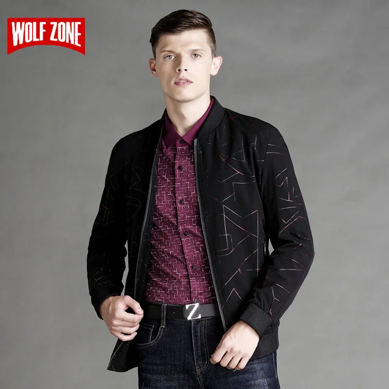 Новинка 2017 г. куртка Для мужчин модные Повседневное Slim Fit s Бизнес брендовая
