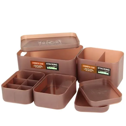 

7pcs Fashion Combination cosmetic storage box multipurpose storage case