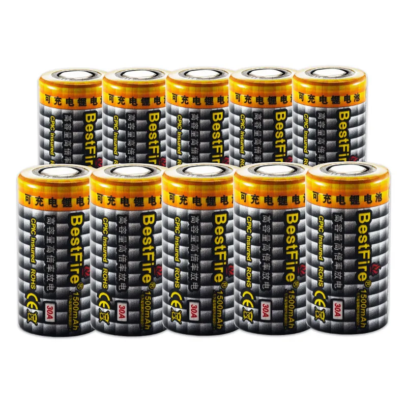 Литиевая аккумуляторная батарея Bestfire 18350 3 7 в 30 А 1500 мАч для фонарика электронных
