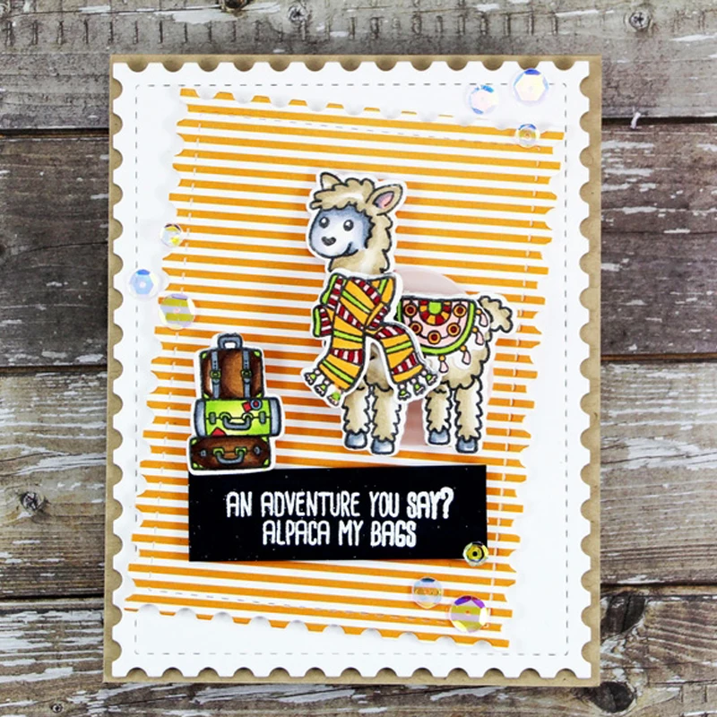 Llama Just Say прозрачный силиконовый набор штампов для скрапбукинга/фото открытки в