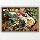 Холст печать художественной краски Ретро Мексика плакат сильный цвет холст печать классические картины для украшения дома LZ137