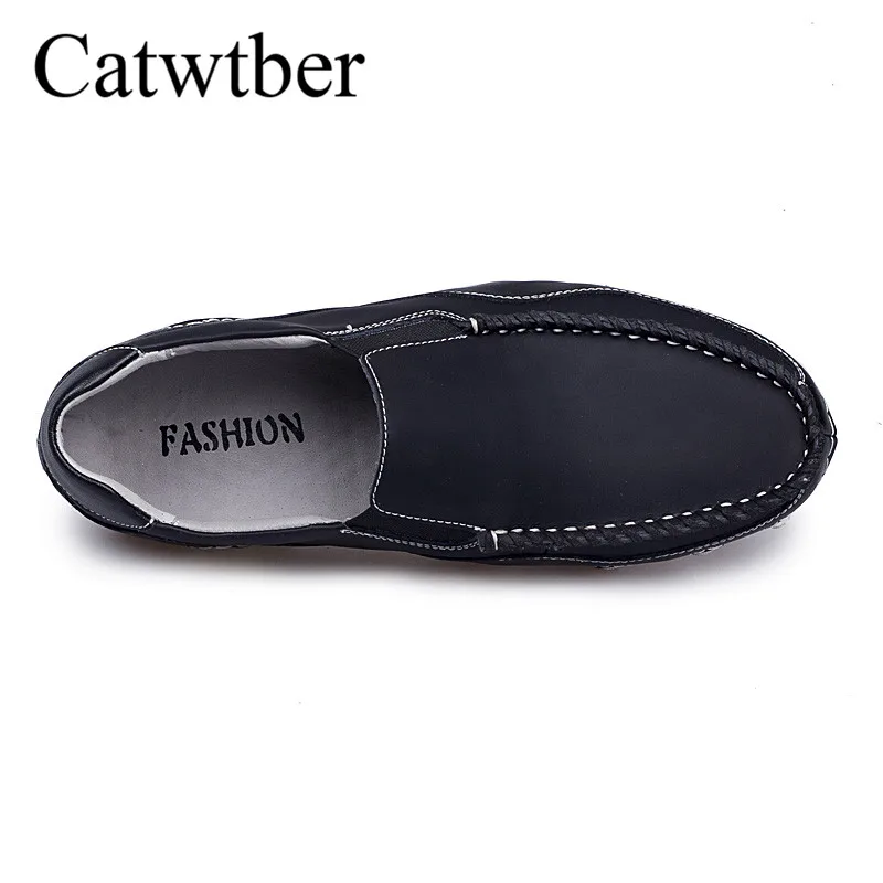 Catwtber Luxury Brand Casual Driving Male Shoes Loafers Moccasins For Men Octopus Flats Leather Breathable Soft Light Footwear |