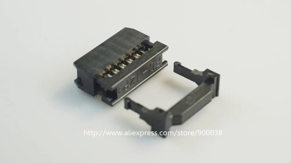 10 шт. 0 100 &quot2 54 мм 12 Pin двухрядный IDC разъем 2 ряда положения прямоугольная розетка