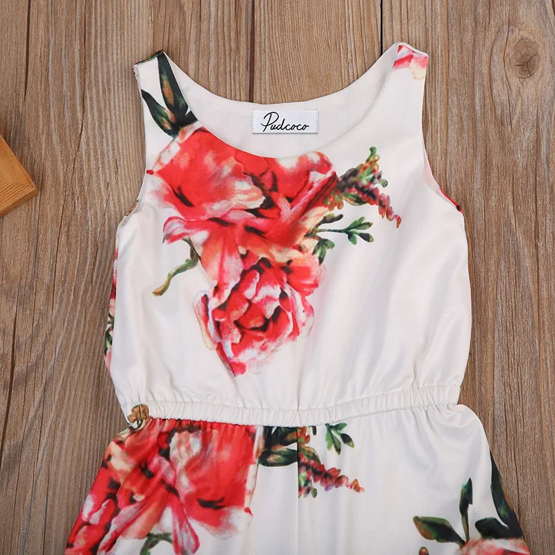 Детский комбинезон без рукавов с цветочным принтом|newborn baby girl romper|kids rompersbaby romper |