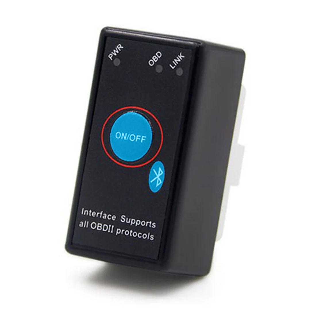 Dewtreetали Mini OBD2 Eml327 V1.5 Bluetooth выключатель питания 16Pin 12 В OBDII Автомобильный