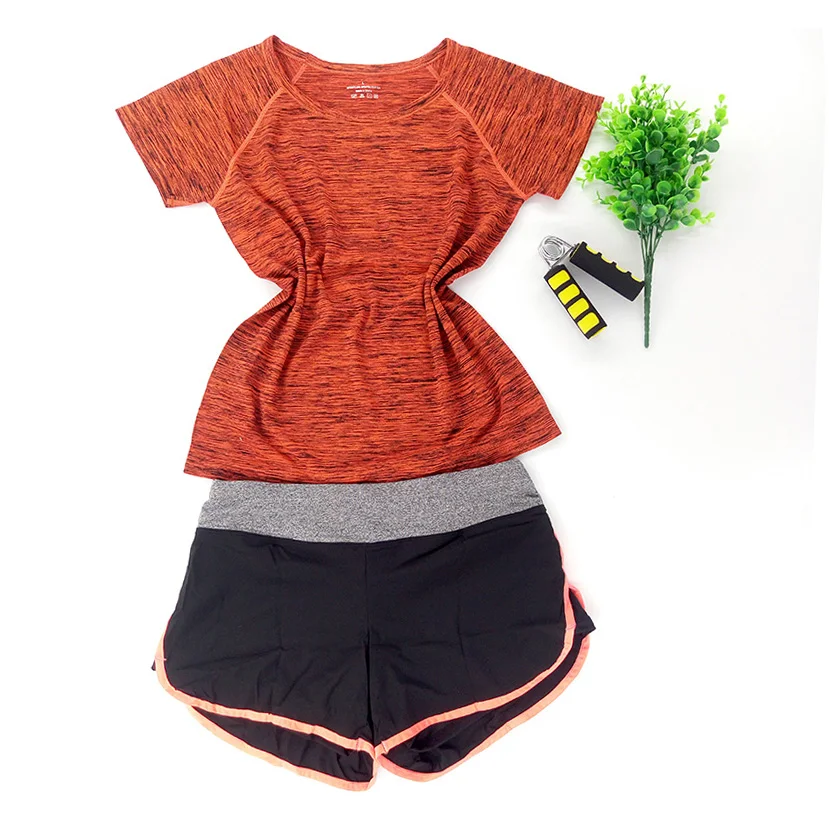 Для женщин Sportwear Фитнес бег трусцой комплект тренажерный зал йоги топы