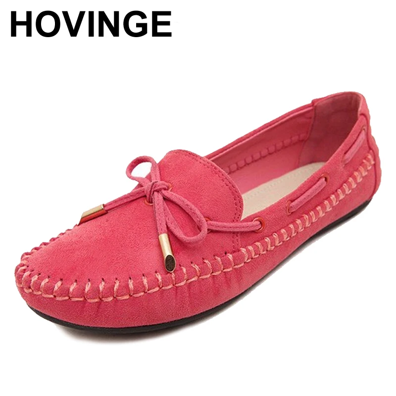 

Женские мокасины на плоской подошве HOVINGE, весна-осень 2018