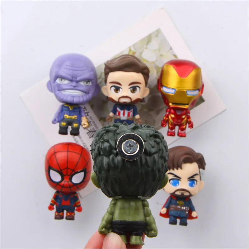 6 шт./лот marvel legends Аниме фигурки магниты на холодильник отличное качество