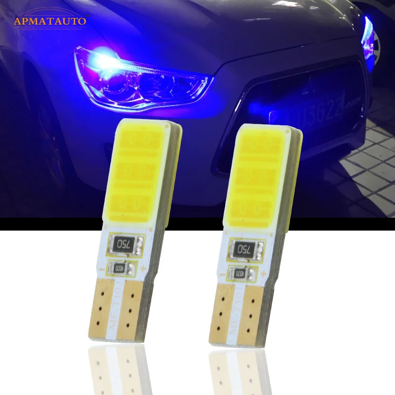 

2x T10 For SAMSUNG COB Chips LED Side Parking Lights Marker Lamps Bulb For Mitsubishi Lioncel Lancer EX Outlander Pajero Asx
