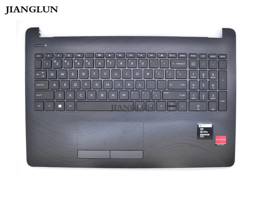 JIANGLUN Laptop Palmrest Topcase With Keyboard With US Layout Keyboard For HP 15-BS522TX