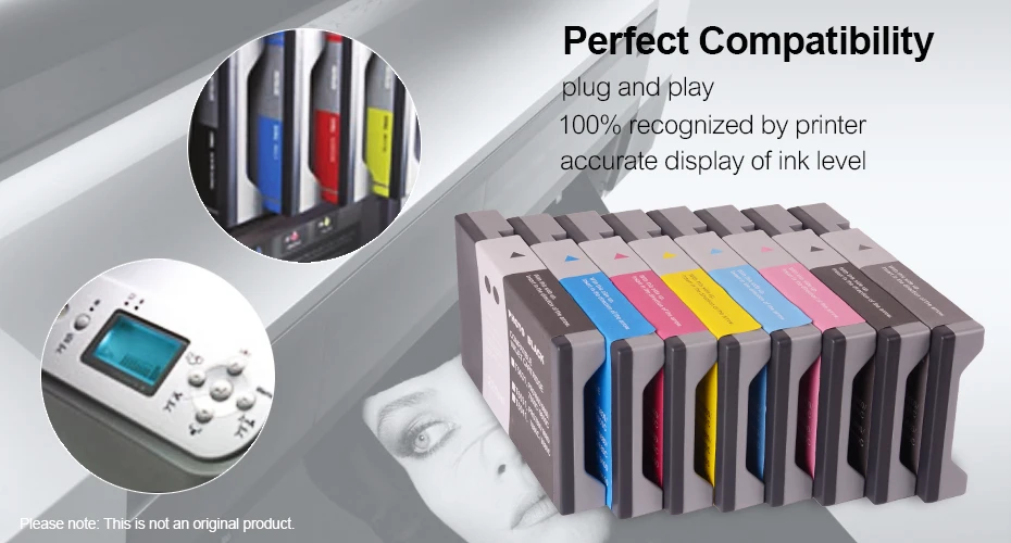 T5631-T5639 T6031-T6039 совместимый картридж с чернилами заполнены для Epson Stylus 7800 7880 9800 9880 220 мл/уп.(9 Цвета вариантов