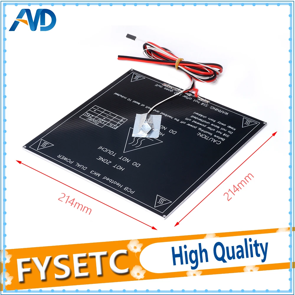 3D принтер PCB MK3 Heatbed + стикер светодиод резистор кабель 100K ohm термисторы из алюминия
