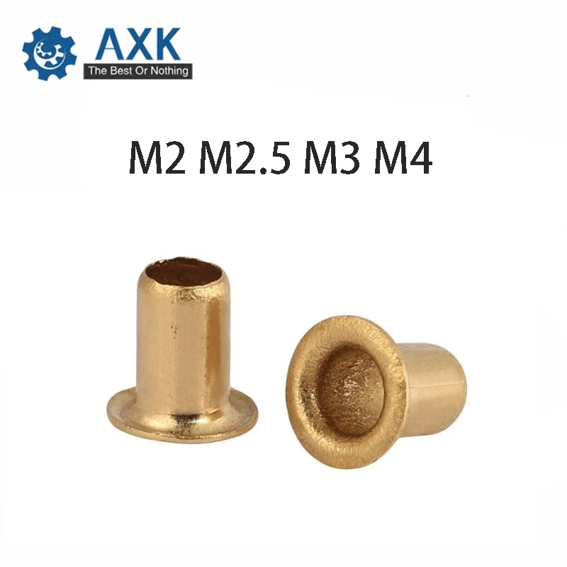 Rivet Nuts Circuit Board Copper M2 M2.5 M3 M4 Machine Screws Follow 100pcs Gb876 Tubular Double-sided Pcb Fails M0.9 Axk | Обустройство