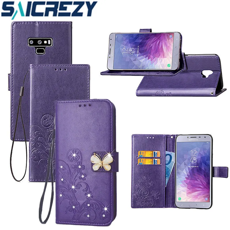 Ударопрочный кошелек чехол для Samsung Galaxy Note 10 9 8 A50 A20E S10 S10e S9 S8 A6 A8 Plus 2018 J4 J6 J8 Флип