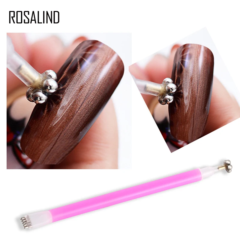 ROSALIND кошачий глаз Магнитная палочка для гель лака ногтей Дизайн 1 шт. 3D цветок