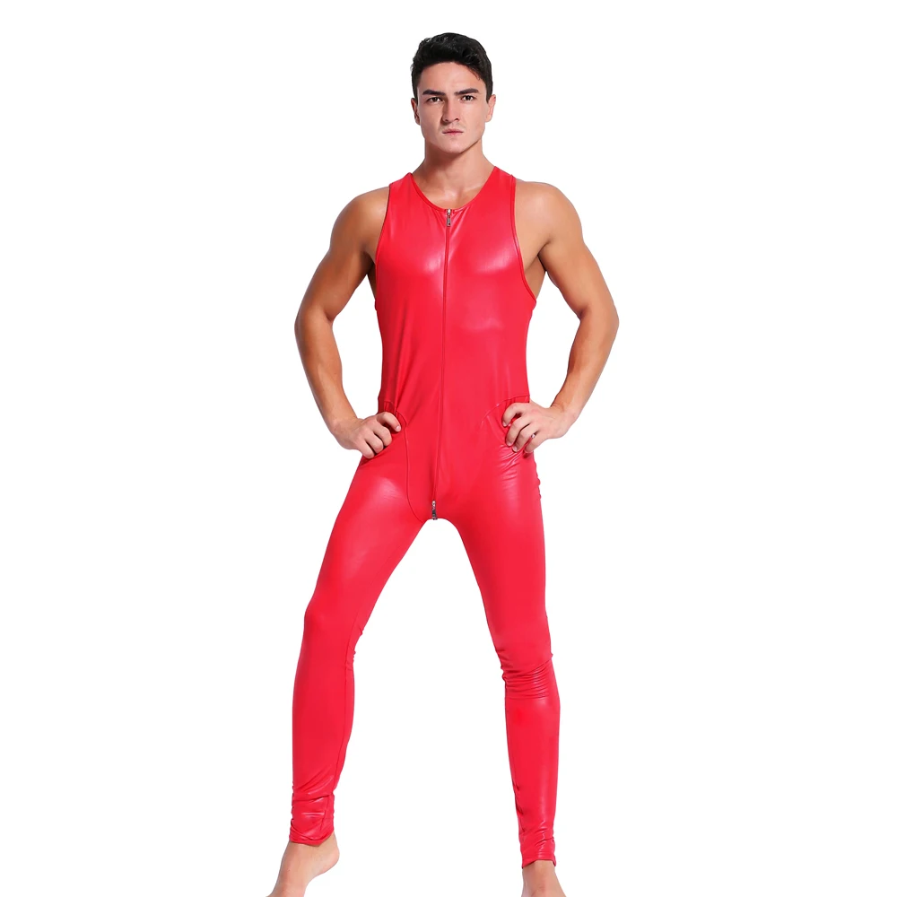 

Sexy Men's Bodysuit Jumpsuit Playsuit Romper Man Slim Corset Male Underwear Tight Body Building Suits Male Club Dance Dress 2018