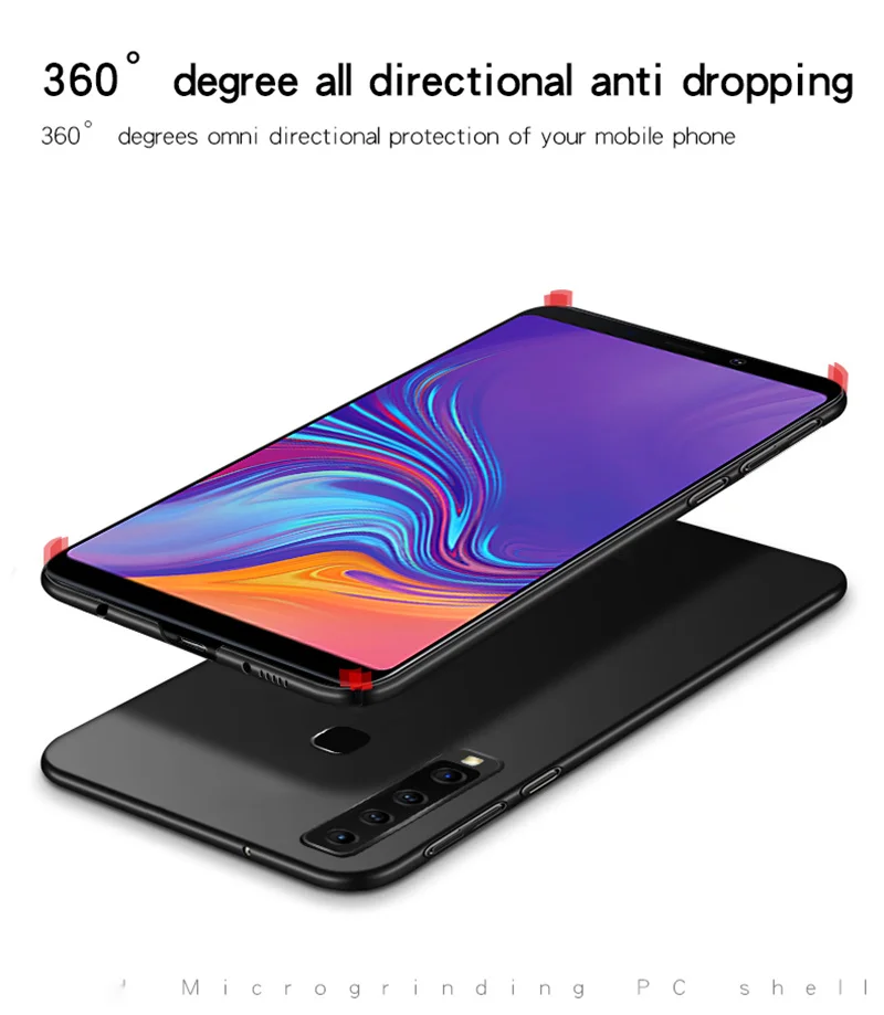 For Samsung Galaxy A9 2018 Case Luxury Thin PC Smooth Hard Phone Cover Shell |