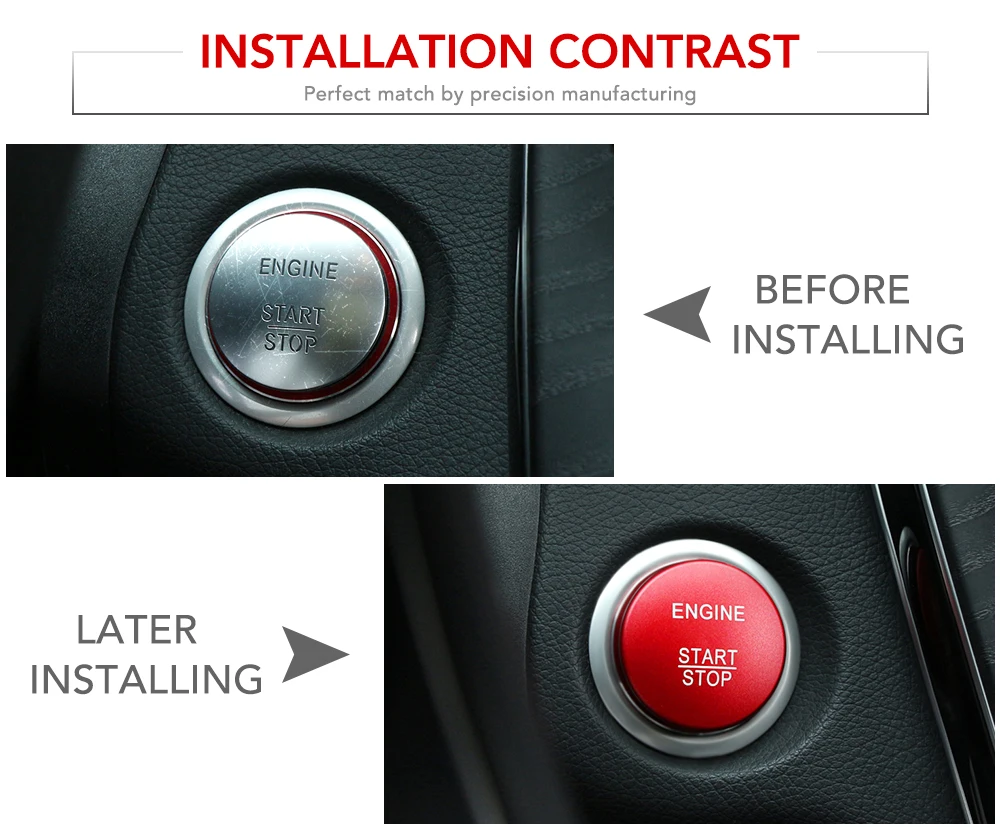 Автомобильный двигатель старт стоп кнопка Крышка без ключа Go стикеры зажигания
