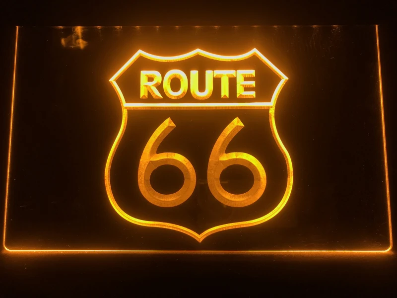 I371 старинный Route 66 Mother Road светодиодный неоновый светильник знак
