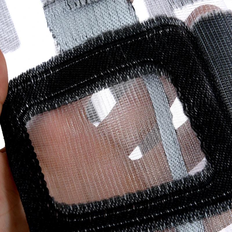 NAPEARL 1 шт. органза занавески на окна готовые отвесные панели тюль квадратные