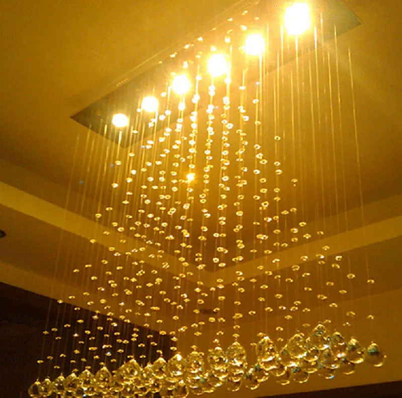 Хрустальный светильник в виде пирамиды для ресторана подвесная линия