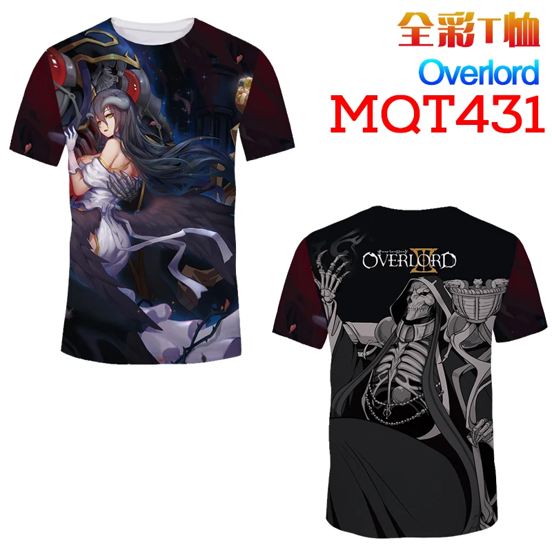 OVERLORD Anime T Shirt Men Women New Fashion Hip Hop Streetwear Tops Tees Casual Funny Graphic Tshirt Plus Size m-XXXL | Женская одежда