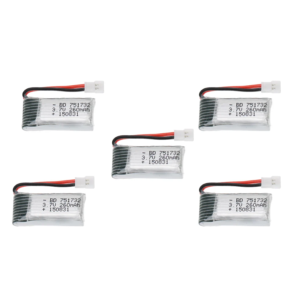 3 7 V 260 mAh Lipo Батарея 5 шт и X5 Зарядное устройство для eachine H8 jjrc Mini Мультикоптер Дрон