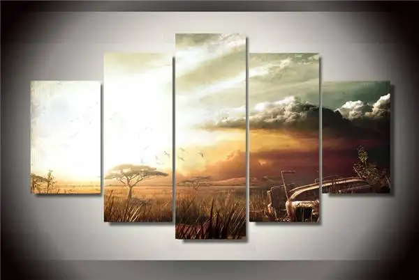 Hd печатные игры пейзаж живопись на холсте украшение комнаты печать плакат