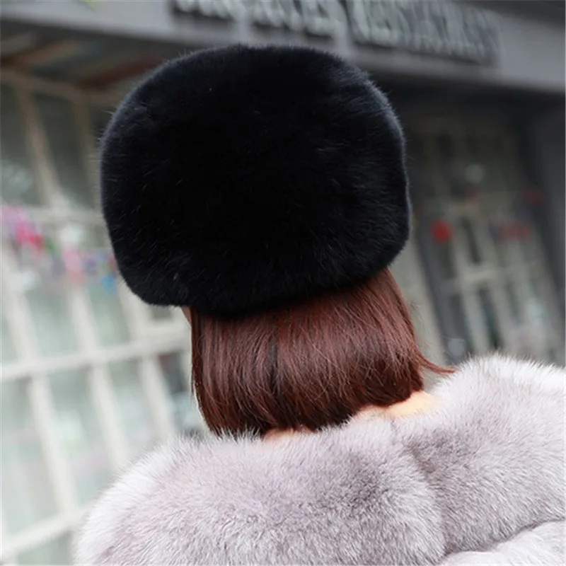 Женская шапка из 100% натурального Лисьего меха зимняя лисы Оригинальная