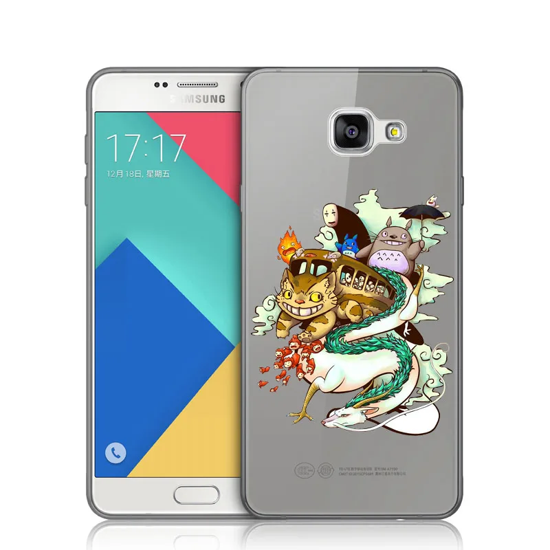 Очаровательный ударопрочный чехол Kuliai Totoro для Samsung Galaxy 2017 2016 2015 A7A3 A5 J7 J5 J3 Мягкий