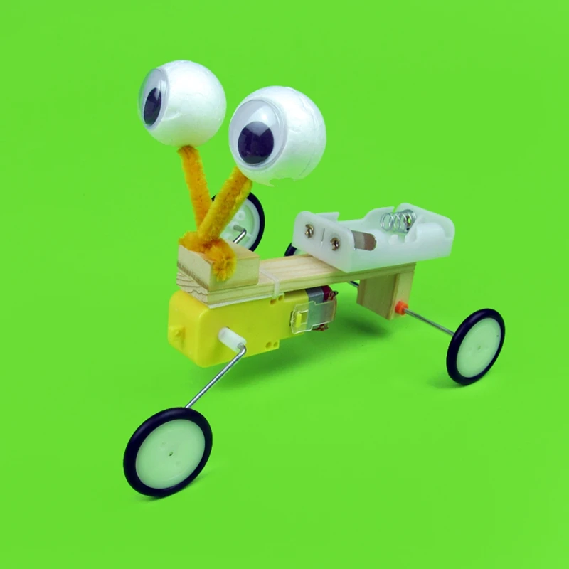 1 PCS DIY science and technology small invention scientific experiment manual electric model crawler assembly robot | Игрушки и хобби