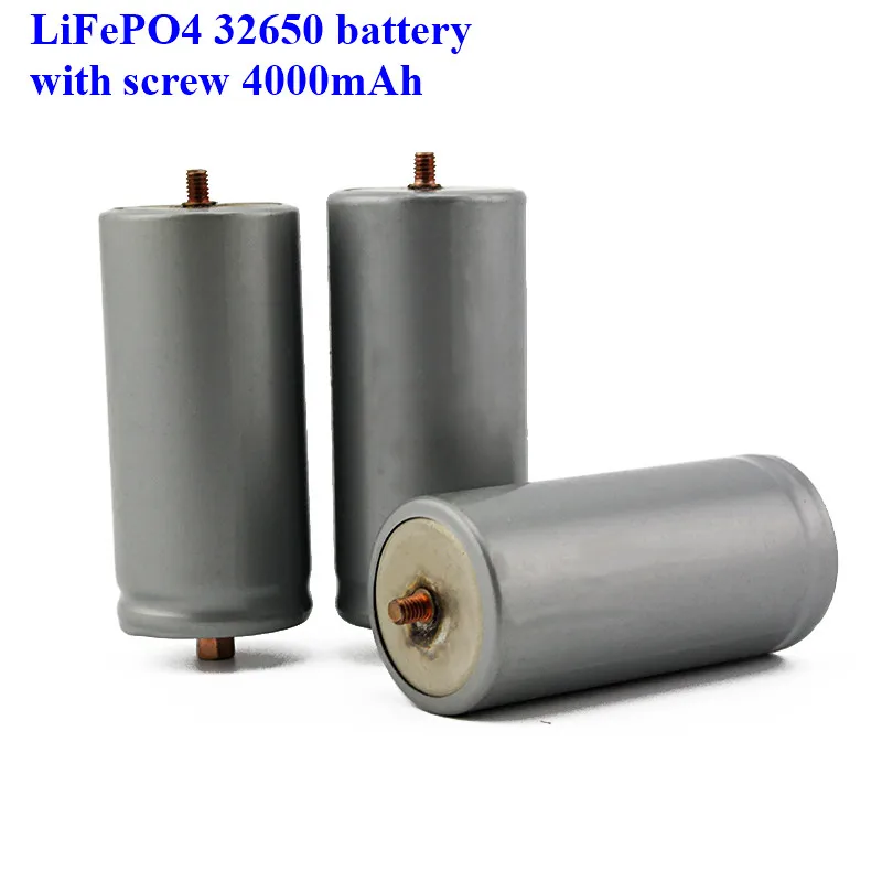2 шт много винтов LiFePO4 батарея 32650 4000mAh перезаряжаемая литий ионная для