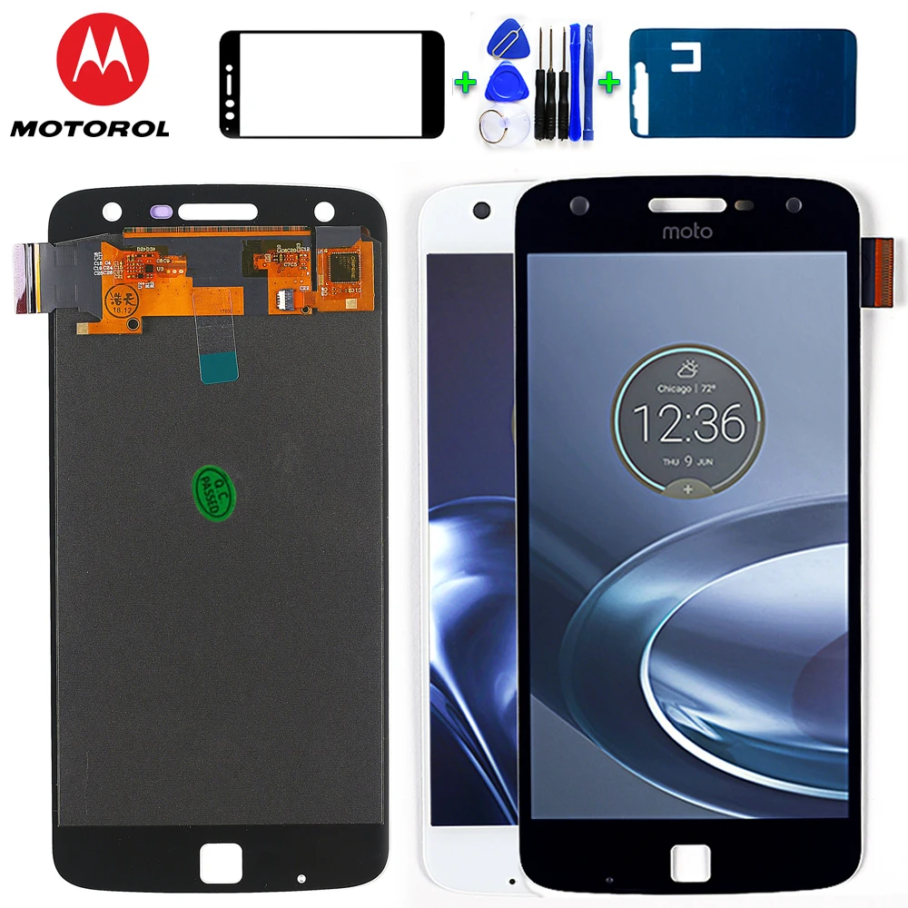 Motorola 5,5 дюймов ЖК-дисплей для Moto Z Play XT1635 сенсорный экран дигитайзер 1920*1080 сборка закаленное стекло и инструменты