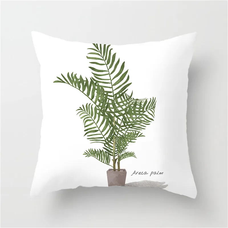 

Fuwatacchi Plant Fruit Printed Cushion Cover Pineapple Potted Plant Pillow Cover Cactus Decor Pillowcase Decorativos Para Sofa