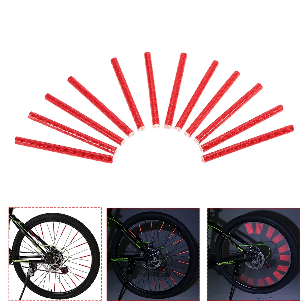 12 шт. светоотражающие трубки для велосипедных спиц|bicycle reflective|reflective wheelreflective cycling |
