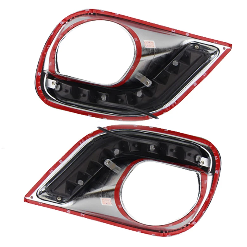 DRL для Toyota RAV4 RAV 4 2013 светодиодный DRL дневные ходовые огни, противотуманный светильник, налобный фонарь, Дневной светильник