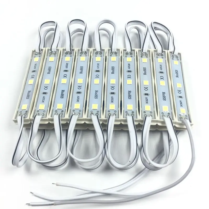 100 шт/Лот SMD 4040 светодиодный модуль 3 светодиодных модуля для знака буквы DC12V SMD4040