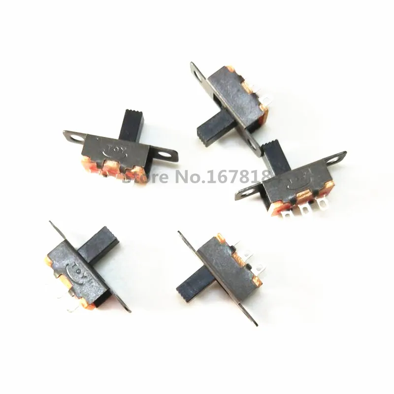 200 шт. SS12F15 тумблер 1P2T SPDT 3PIN SS-12F15 Скользящие переключатели ручка 4 мм. |