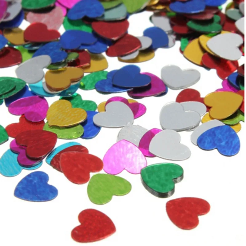 1000pcs Wedding Decoration Romantic Heart Table Confetti Mermaid Party Supplies Toss Sparkle Metallic DIY accessories | Дом и сад