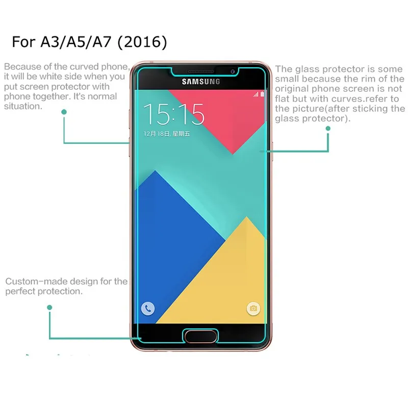 Закаленное стекло FRVSIMEM для Samsung Galaxy J3 2015 2016 J2 J5 J7 Prime J1 mini NEO защитная пленка экрана |