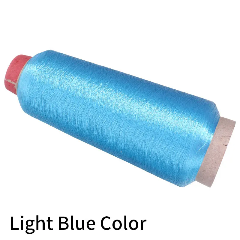 Light Blue Color Золотая Серебряная линия шелковая нить компьютерная вышитая проволока DIY Ручная вышивка крестом металлическая линия Золотая проволока тонкая проволока - Цвет: Light Blue Color