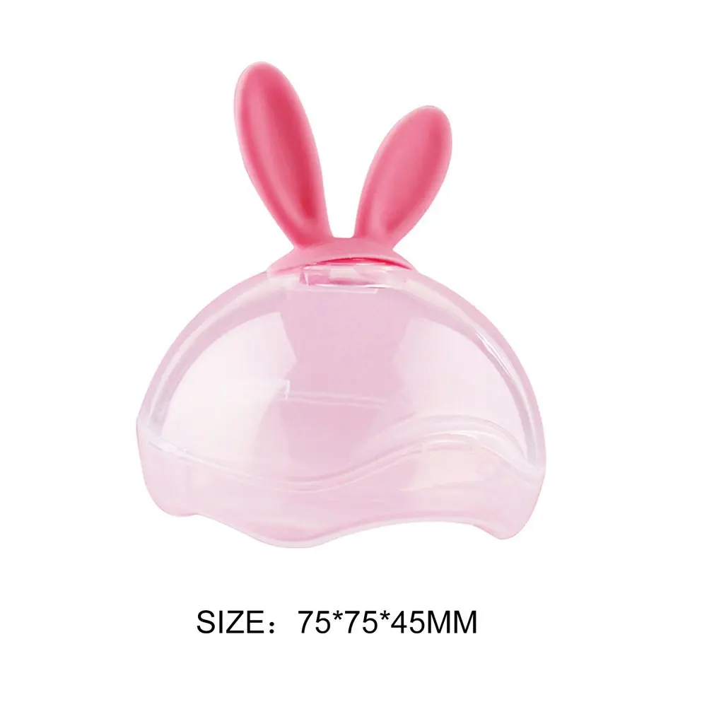 Портативный мультфильм кролик уши детские соски контейнер для младенцев