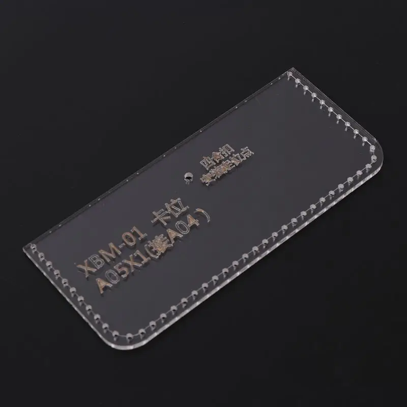 5 шт./компл. акриловый прозрачный бумажник для карт кошелек сумка шаблон