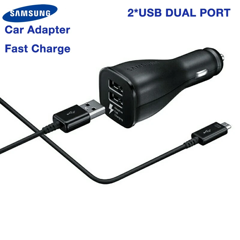 Оригинальное автомобильное зарядное устройство SAMSUNG Quick Charge для Samsung GALAXY S7 S6 S8Plus