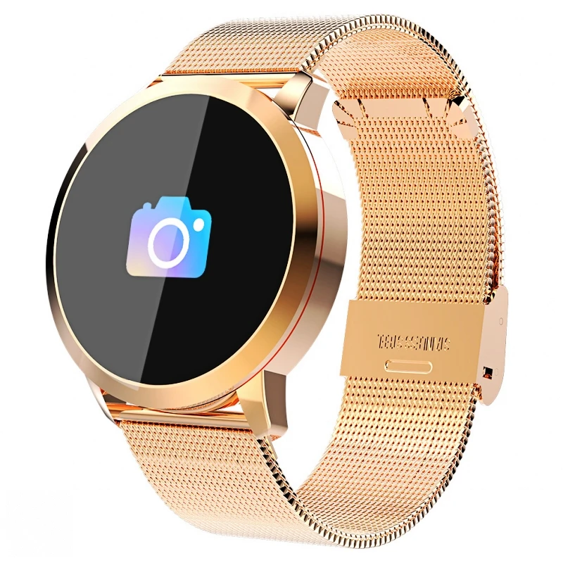 Новинка, Q8, OLED, Bluetooth, Смарт часы, нержавеющая сталь, водонепроницаемые, носимые устройства, умные часы, наручные часы для мужчин и женщин, фитнес-трекер