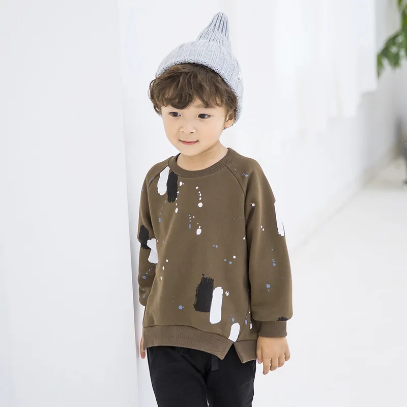 WLG/Одинаковая одежда для семьи сезон весна-осень белые армейские толстовки