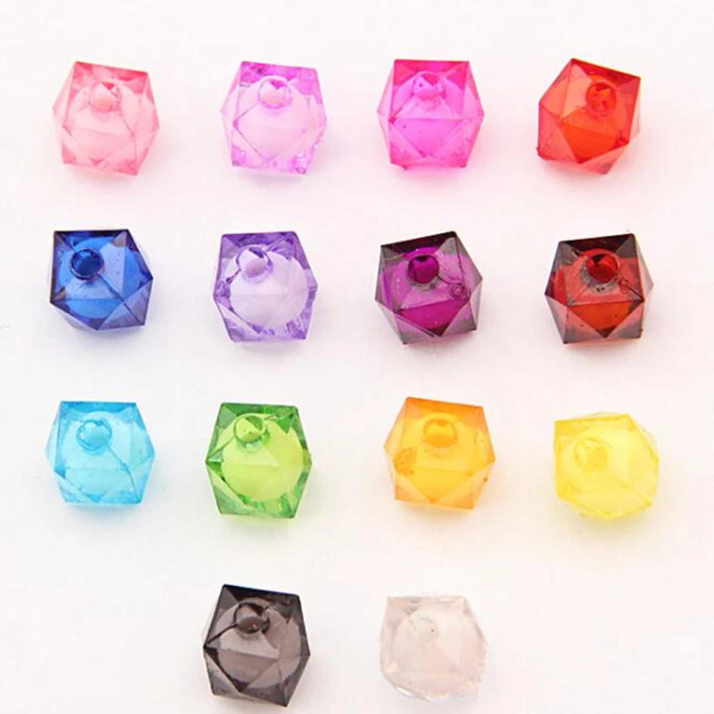 Разноцветные акриловые бусины бусинки коробки &quotсделай сам&quot для изготовления